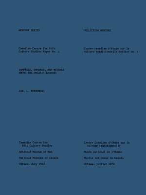 cover image of Vampires, Dwarves and Witches Among the Ontario Kashubs